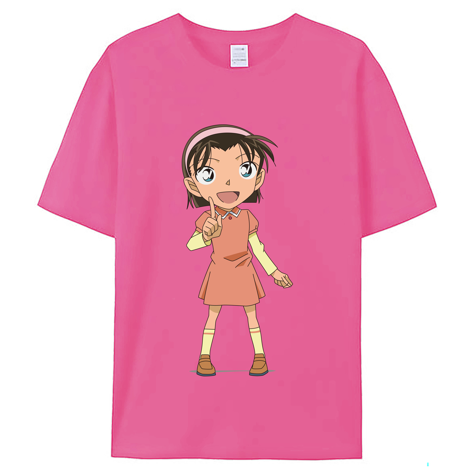 （画像用） 名探偵コナン 吉田 歩美 よしだ あゆみ Detective Conan my Yeager レディースカジュアルプリントTシャツ（綿100％）